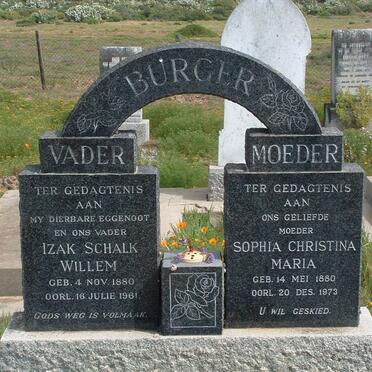 BURGER Izak Schalk Willem 1880-1961 &amp; Sophia Christina Maria 1880-1973 :: BOONZAIER Izak 1944-1996 