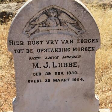 LUBBE M.J. 1830-1904