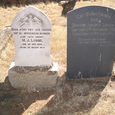 LUBBE Barend Jacobus 1831-1879 &amp; M.J. 1830-1904