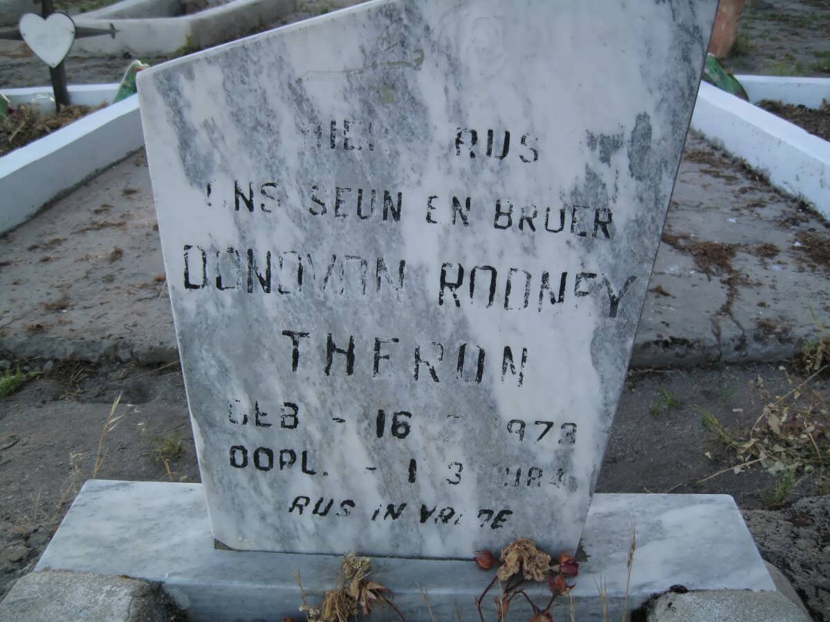 THERON Donovan Rodney 1973-1984