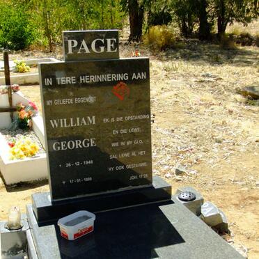 PAGE William George 1948-1999
