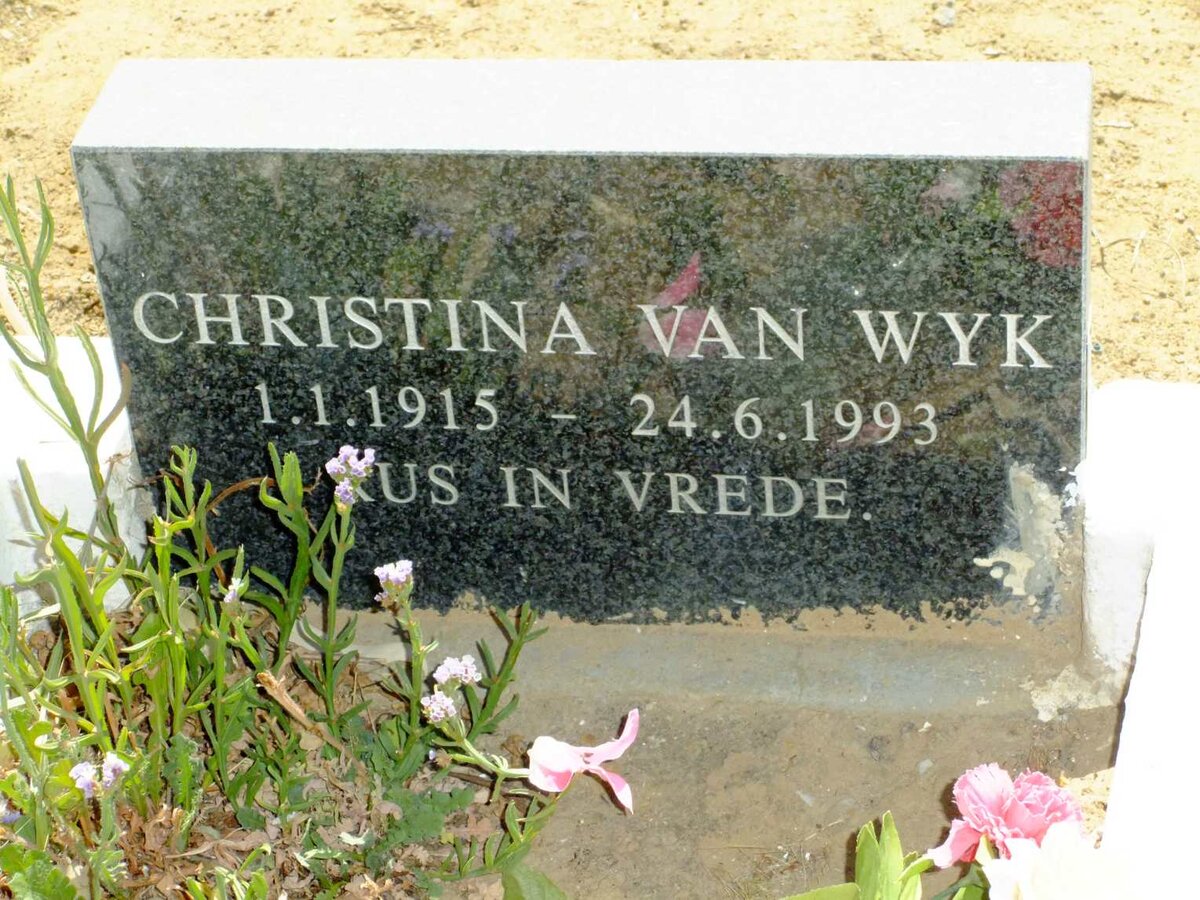 WYK Christina, van 1915-1993
