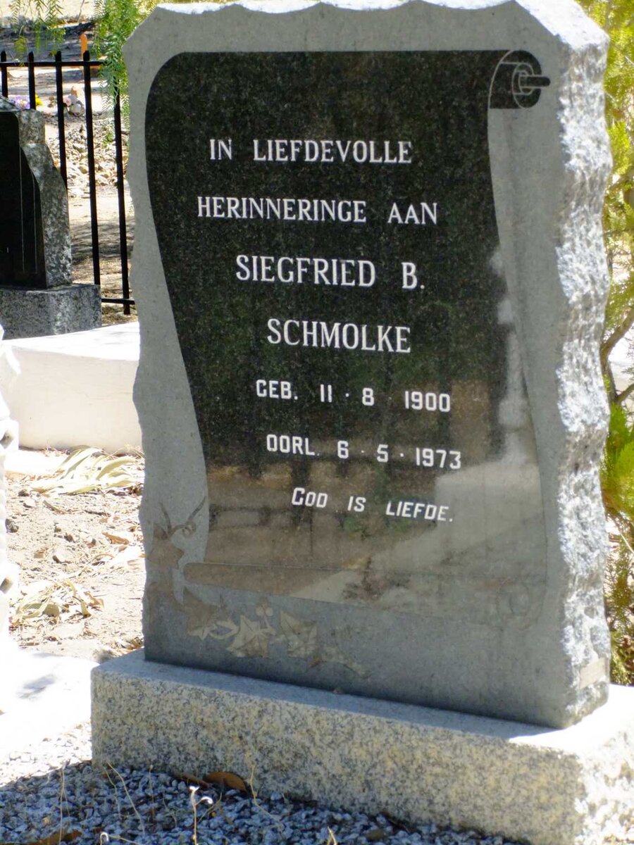 SCHMOLKE Siegfried B. 1900-1973