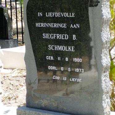 SCHMOLKE Siegfried B. 1900-1973