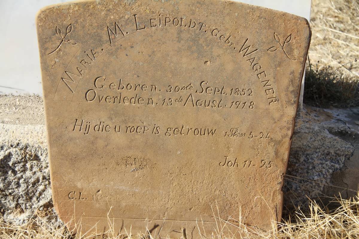 LEIPOLDT Maria M. nee WAGENER 1852-1918