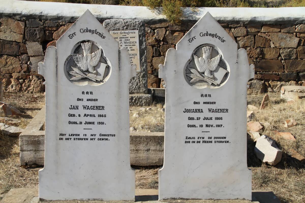 WAGENER Jan 1865-1931 &amp; Johanna 1866-1917