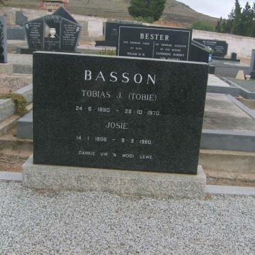 BASSON Tobias J. 1890-1970 &amp; Josie 1896-1980