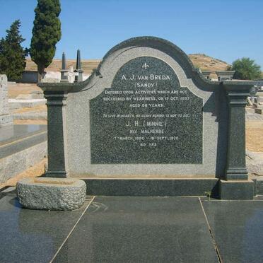 BREDA A.J., van -1937 &amp; J.H. MALHERBE -1970