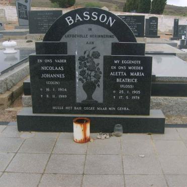 BASSON Nicolaas Johannes 1904-1989 &amp; Aletta Maria Beatrice 1905-1978