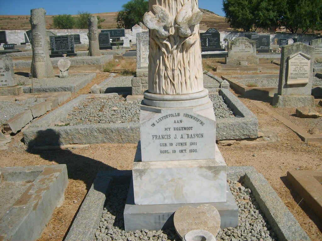 BASSON Francis J.A. 1901-1930