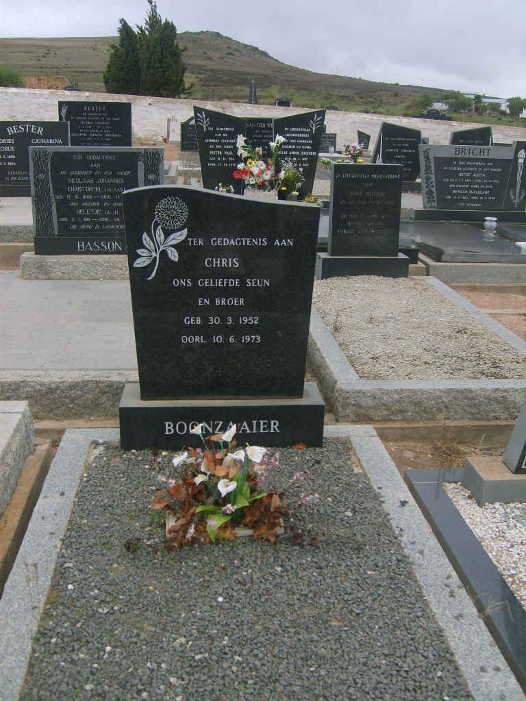 BOONZAAIER Chris 1952-1973