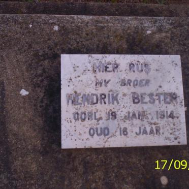 BESTER Hendrik -1914