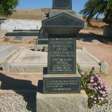 CLOETE Jan Gerhard 1864-1932 &amp; Alida Maria ROUSSOUW 1878-1936