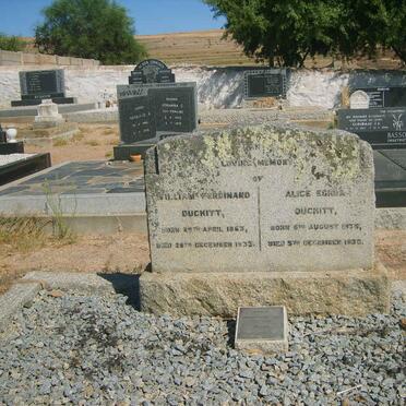 DUCKITT William Ferdinand 1863-1933 &amp; Alice Egiola 1876-1930