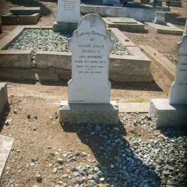 DUCKITT Jessie Julia nee NORMAN 1872-1922