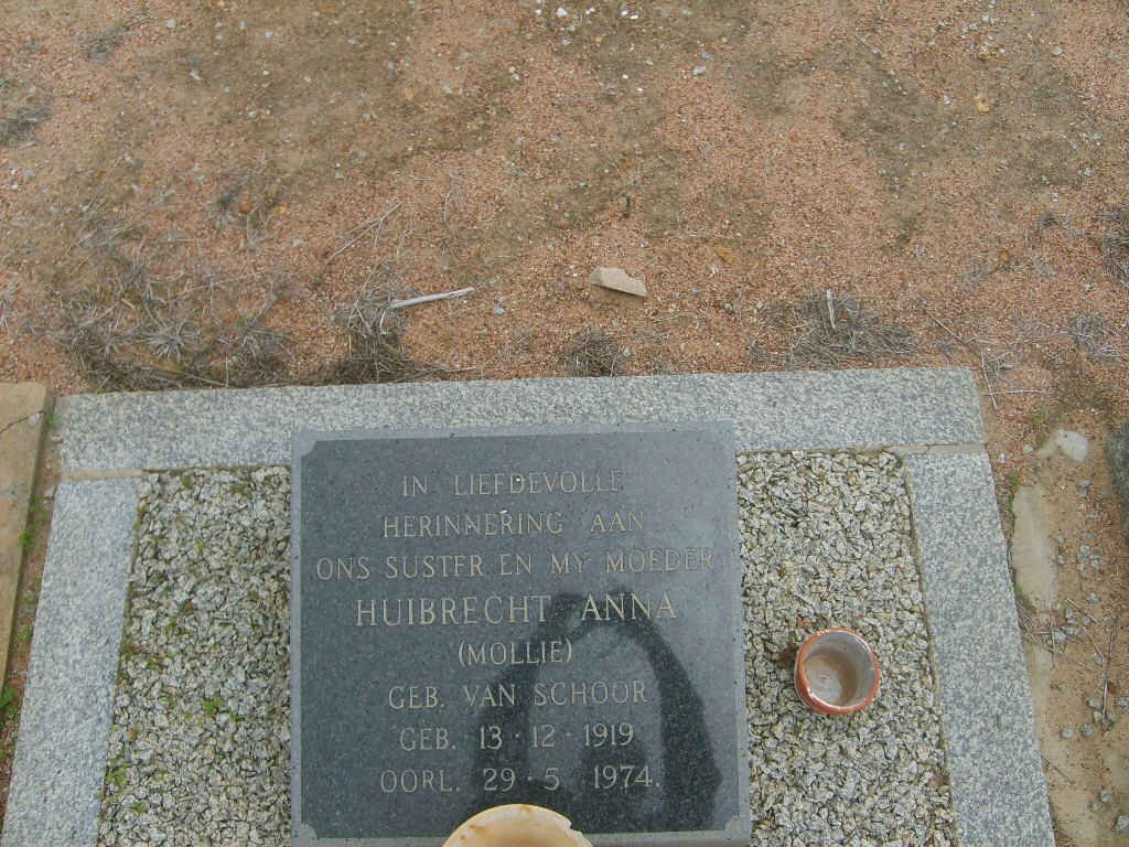 ?? Huibrecht Anna nee VAN SCHOOR 1919-1974