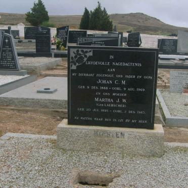 KIRSTEN Johan C.M. 1888-1969 &amp; Martha J.W. LAUBSCHER 1895-1983