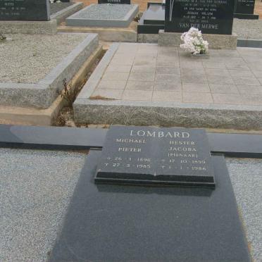 LOMBARD Michael Pieter 1896-1985 &amp; Hester Jacoba PIENAAR 1899-1986