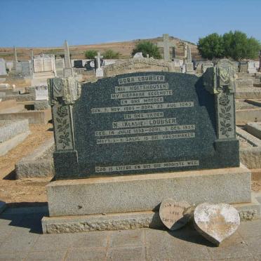 LOUBSER N. 1898-1955 &amp; Dora HOLTSHOUSEN 1909-1943