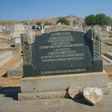 LOUBSER N. 1898-1955 &amp; Dora HOLTSHOUSEN 1909-1943