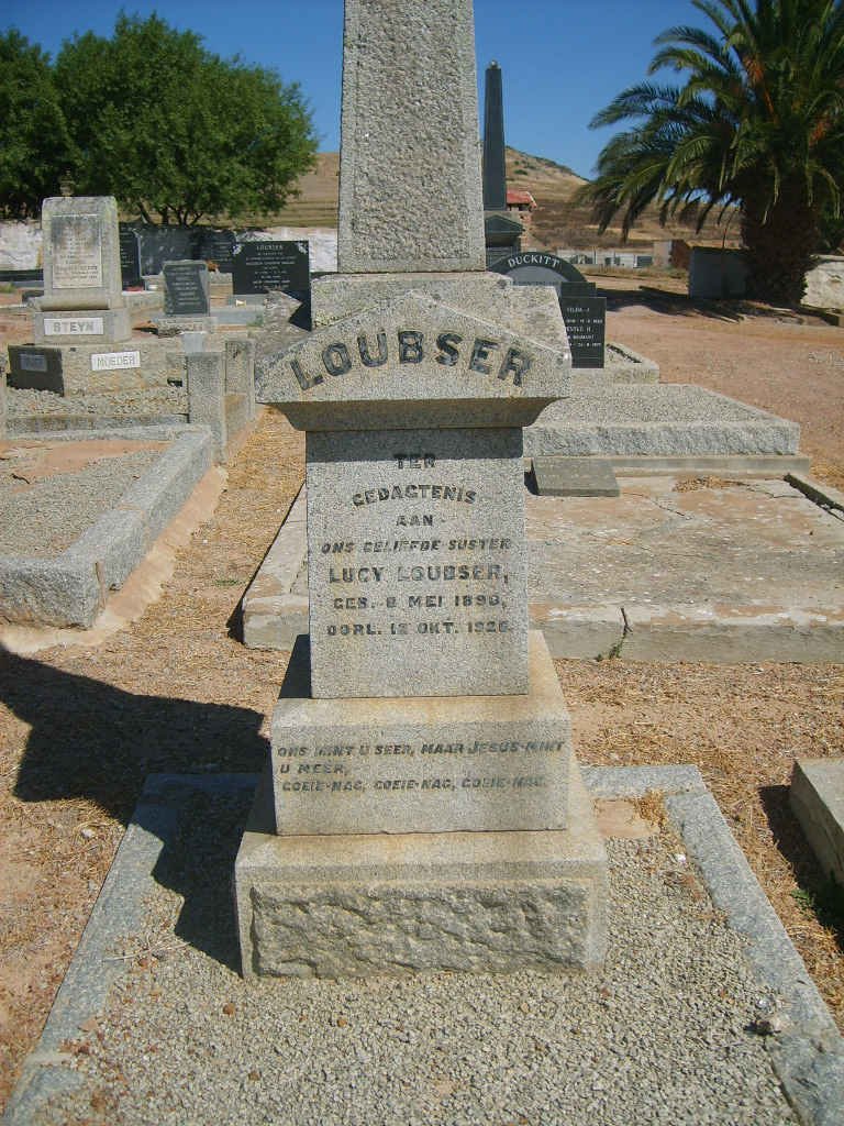 LOUBSER Lucy 1890-1926