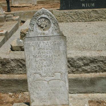 LOEDOLFF Anna Magdalena nee LOUBSER 1860-1903