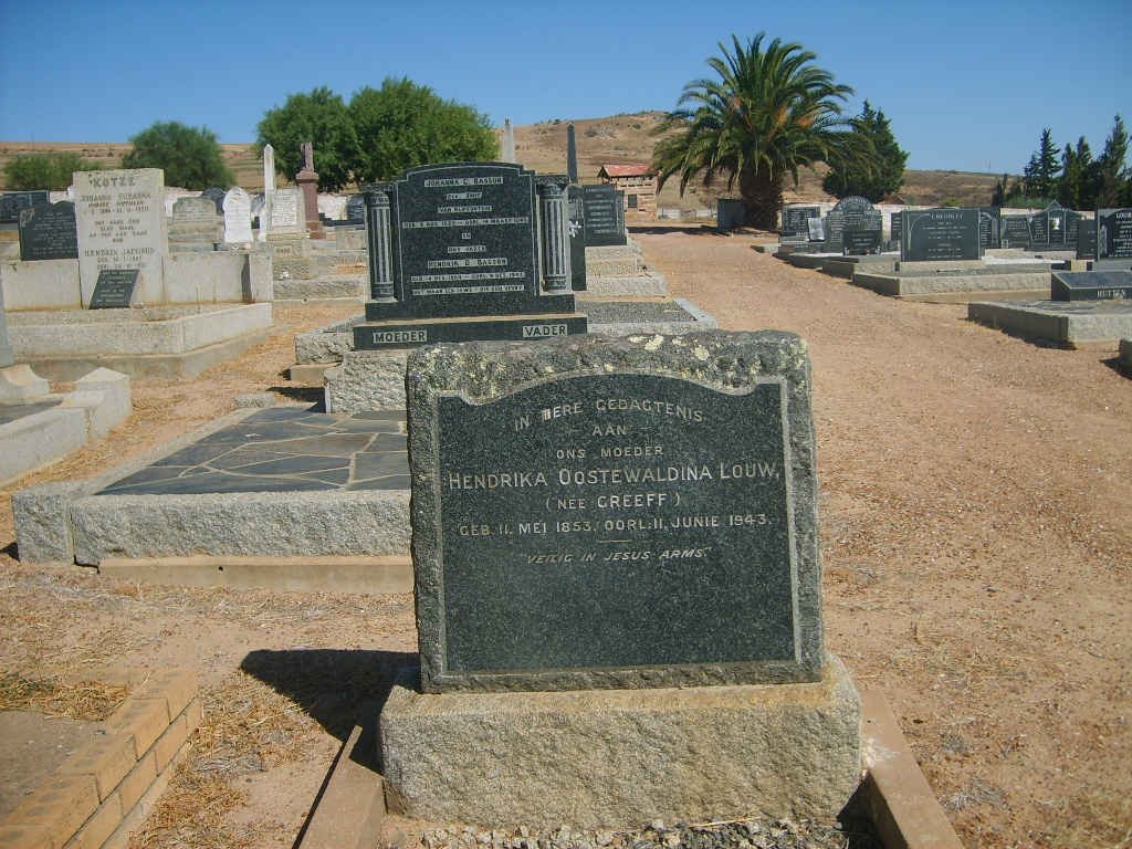 LOUW Hendrika Oostewaldina nee GREEFF 1853-1943