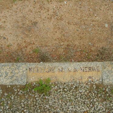 MERWE Neeltjie M., v.d. 1926-196?