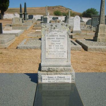 PIENAAR Daniel J. 1870-1942 &amp; Elizabeth Maria Johanna Martina RABIE 1870-1935