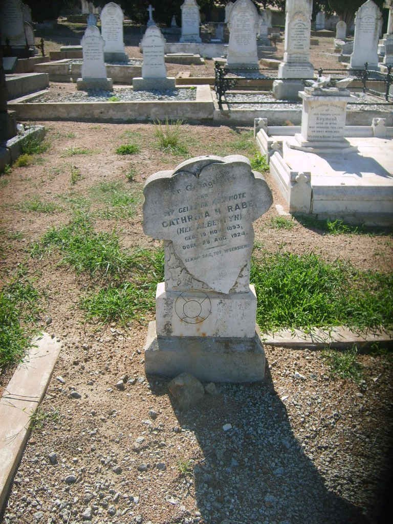 RABE Catharina M. nee ALBERTYN 1893-1924