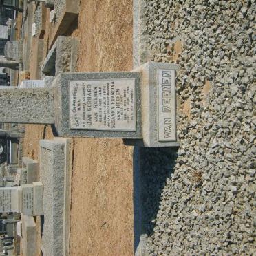 REENEN Jan Gerhard, van 1865-1936 &amp; Susanna Francina SMIT 1873-1953