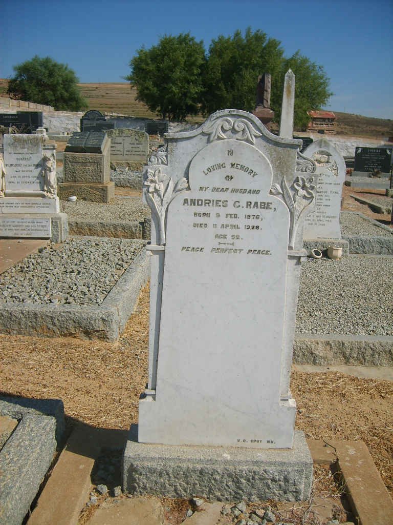 RABE Andries C. 1876-1928