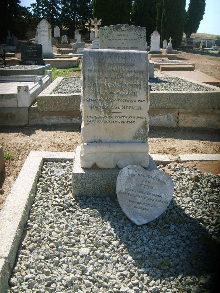 REENEN Hetta, van nee VAN VELDEN -1925