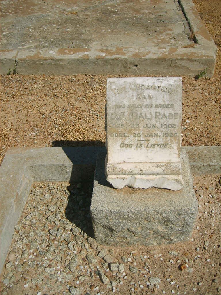 RABE J.F. 1902-1926