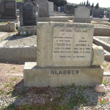 SLABBER Willem R.A. 1888-1951 &amp; Jacoba J. 1892-1962