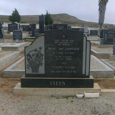 STEYN Jan 1897-1981 &amp; Bessie LAUBSCHER 1906-1963