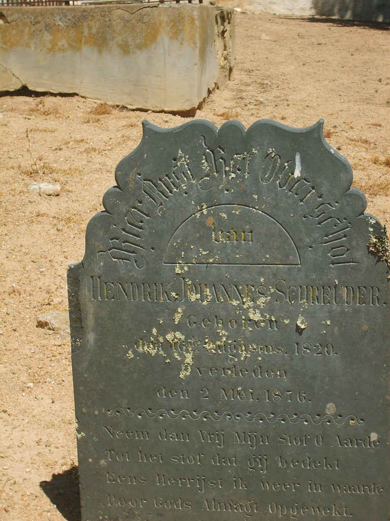 SCHREUDER Hendrik Johannes 1820-1876