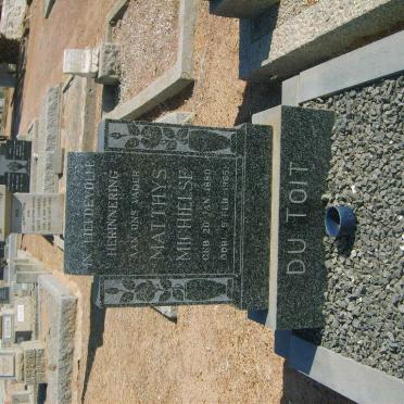 TOIT Matthys Michielse, du 1880-1965 :: DU TOIT Matthys Michielse 1924-1991