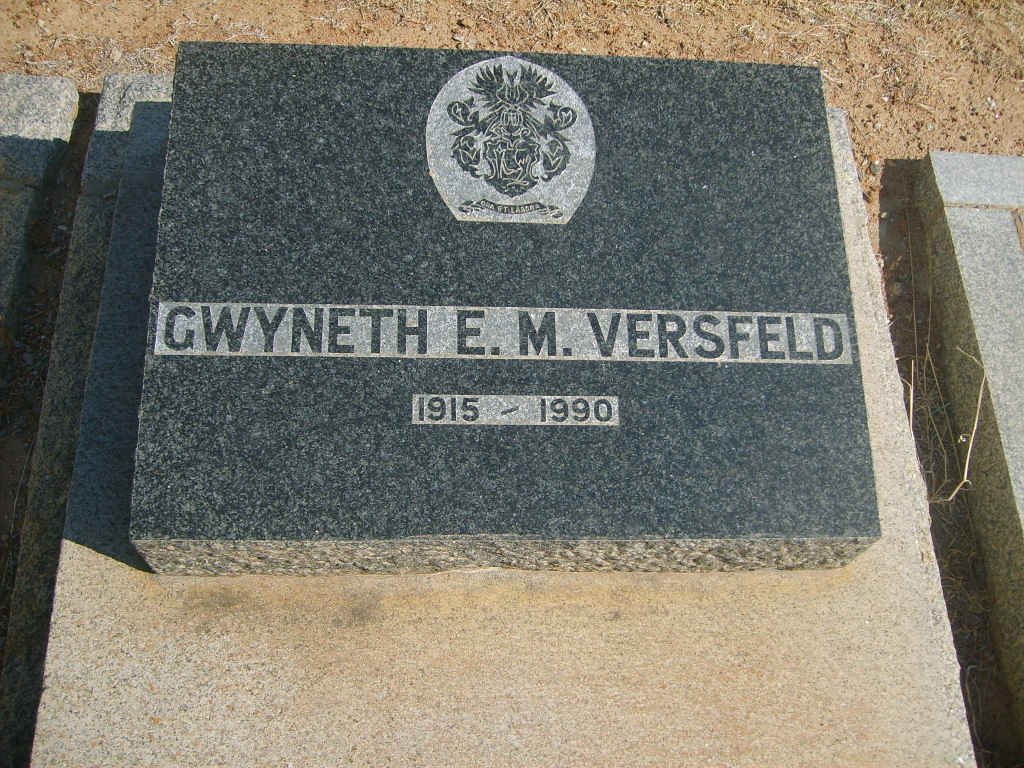 VERSFELD Gwyneth E.M. 1915-1990