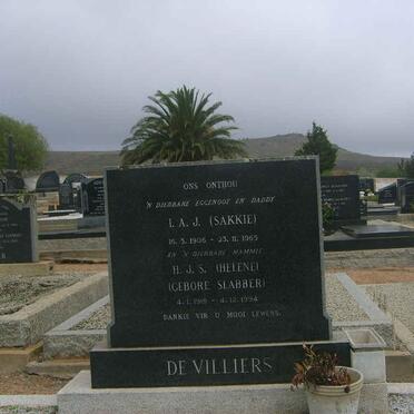 VILLIERS I.A.J. 1906-1965 &amp; H.J.S. SLABBER 1915-1994