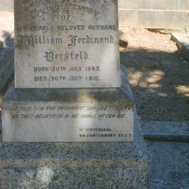 VERSFELD William Ferdinand 1843-1910
