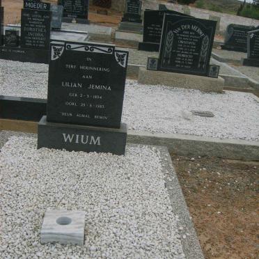 WIUM Lilian Jemina 1894-1983