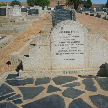 WAAL Cornelius Jacobus, de 1877-1950 &amp; Johanna Barendina 1886-1980