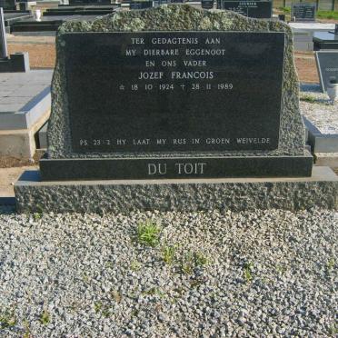 TOIT Jozef Francois, du 1924-1989