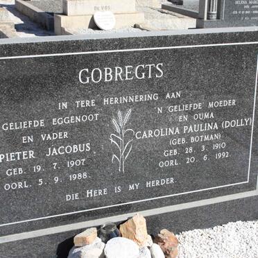GOBREGTS Pieter Jacobus 1907-1988 &amp; Carolina Paulina BOTMAN 1910-1992