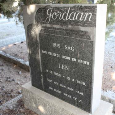 JORDAAN Len 1958-1969