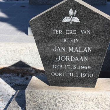 JORDAAN Jan Malan 1969-1970