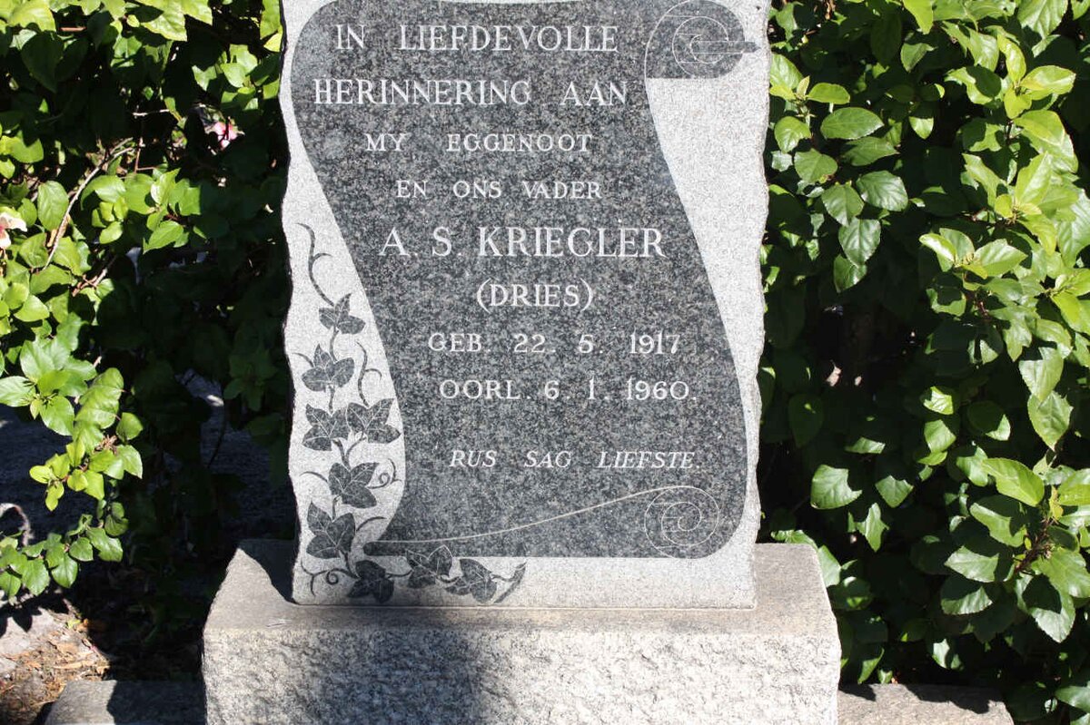 KRIEGLER A.S. 1917-1960