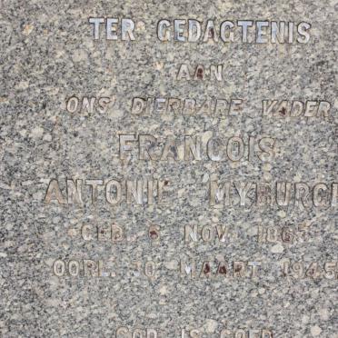 MYBURGH Francois Antonie 1863-1945