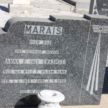 MARAIS Anne E. nee ERASMUS 1869-1950